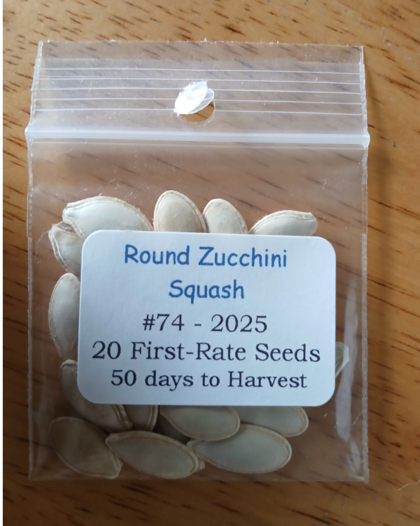 Round Zucchini Squash Heirloom Seeds