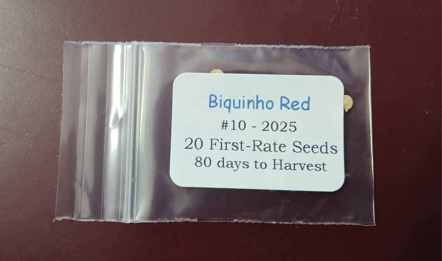 Biquinho Red Pepper Heirloom seeds