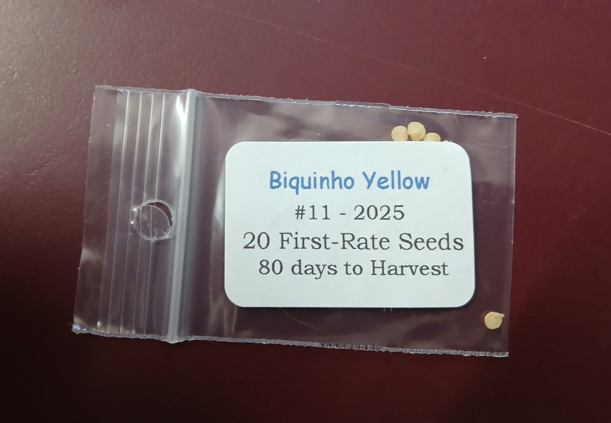 Biquinho Yellow Pepper Heirloom seeds