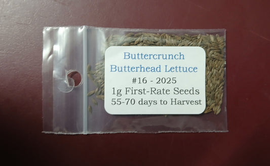 Buttercrunch Butterhead Lettuce Seeds – 1g (~900 Seeds)