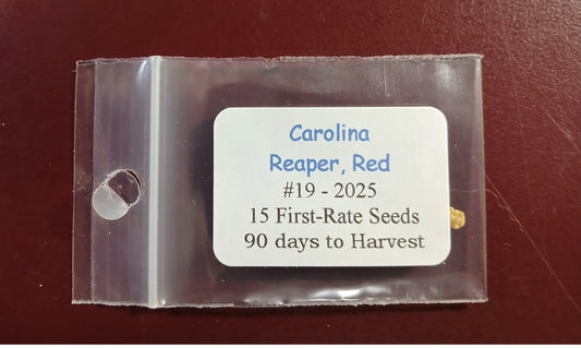 15- Heirloom Harvest of Premium Red HP22B Carolina Reaper Pepper Seeds