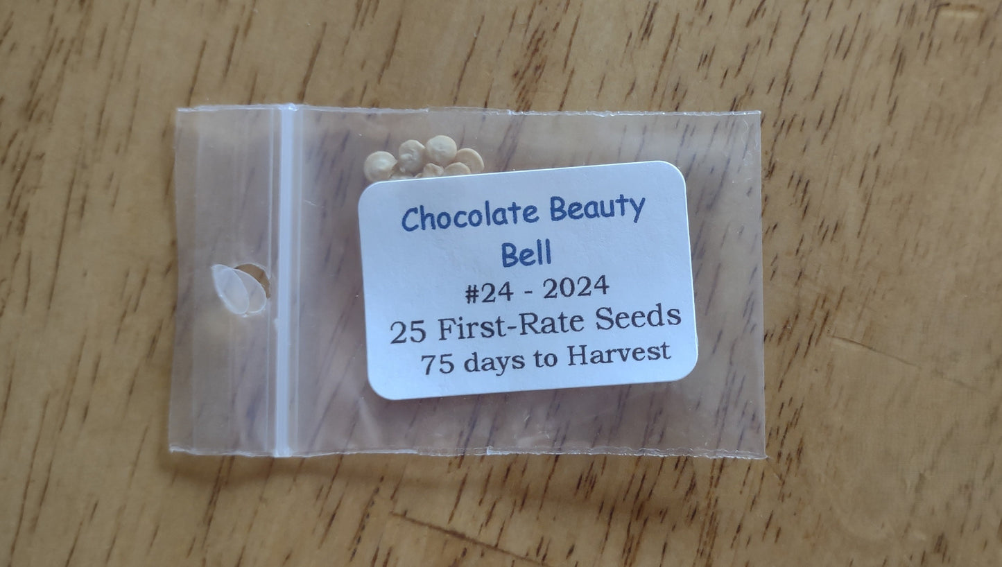 Sweet Chocolate Beauty Pepper Heirloom seeds