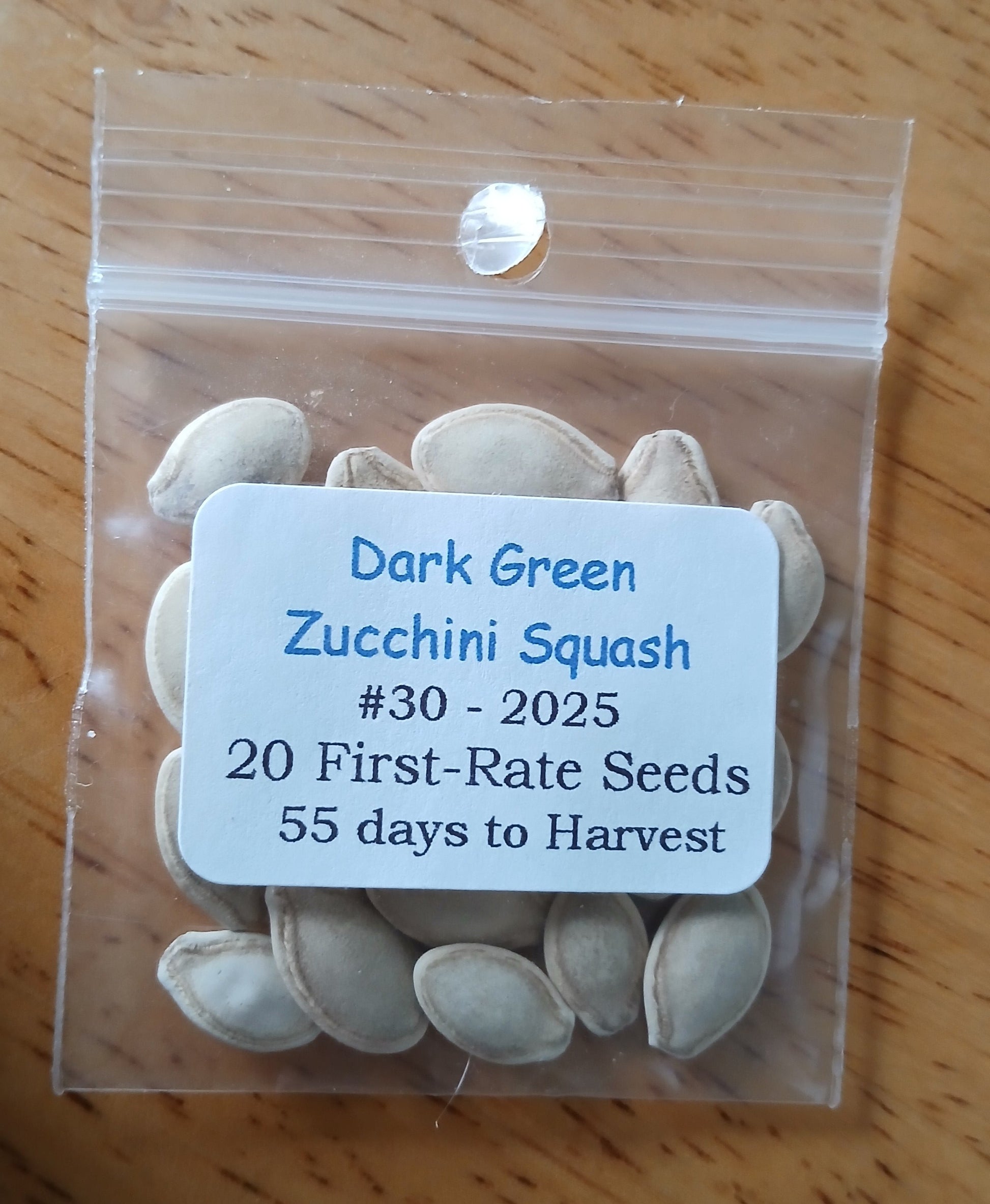 Dark Green Zucchini Heirloom seeds