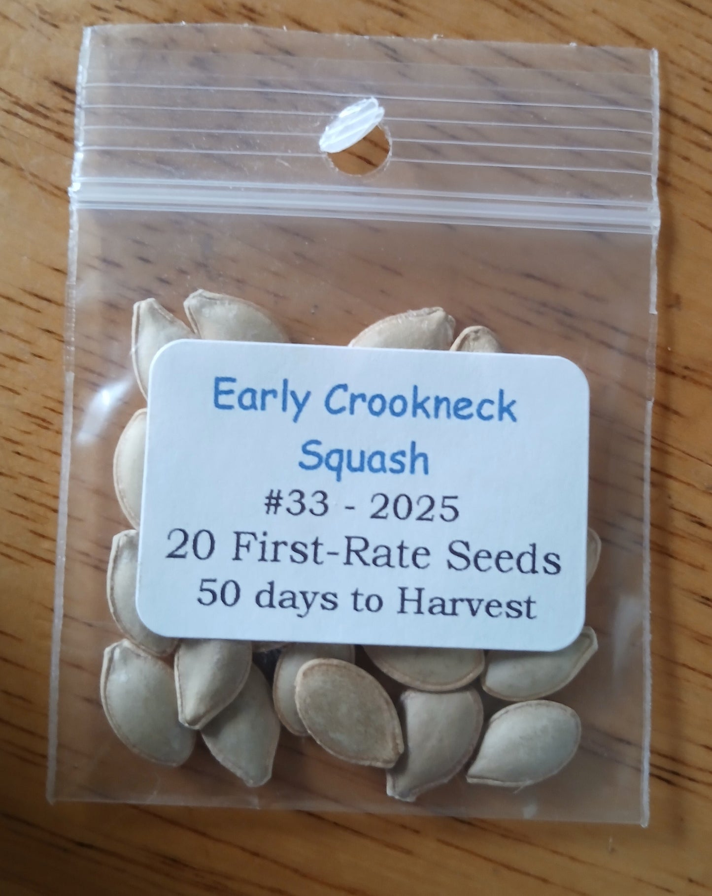 Early Crookneck Summer Squash Heirloom seeds