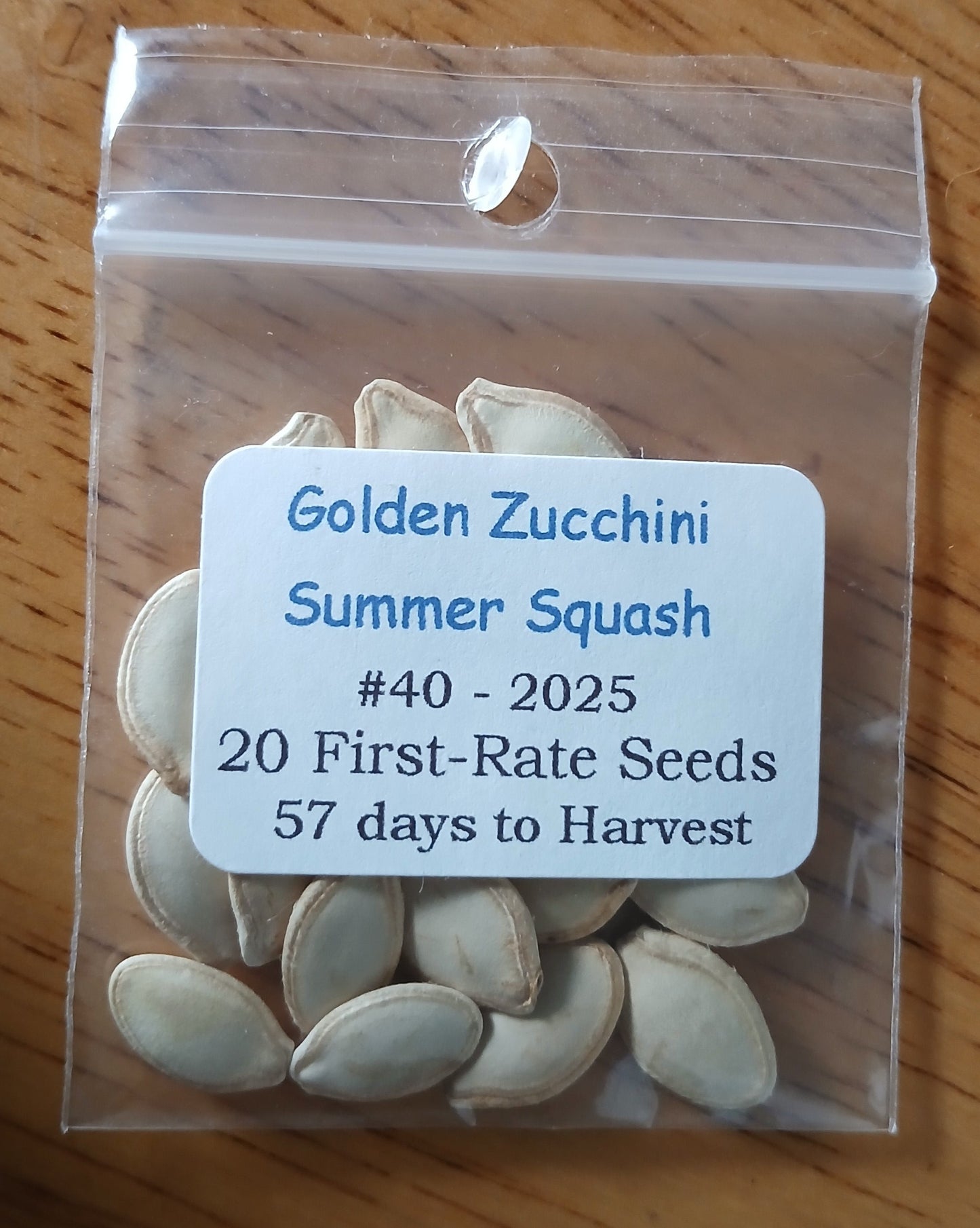 Golden Zucchini Summer Squash Heirloom seeds