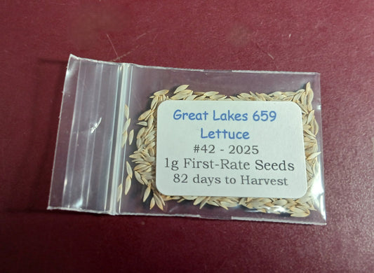 Great Lakes 659 Lettuce Seeds – 1g (~900 Seeds)