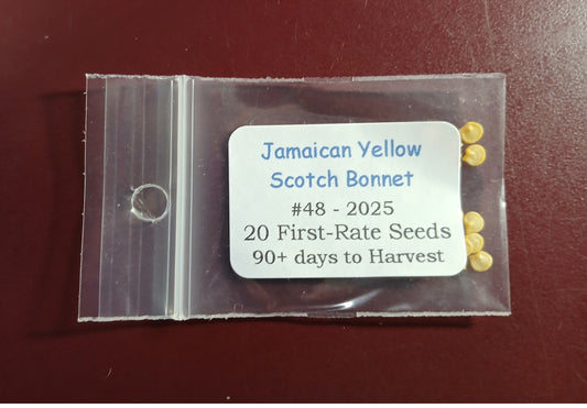 20 Fresh Harvest of Quality Jamaican Yellow Scotch Bonnet Pepper Seeds