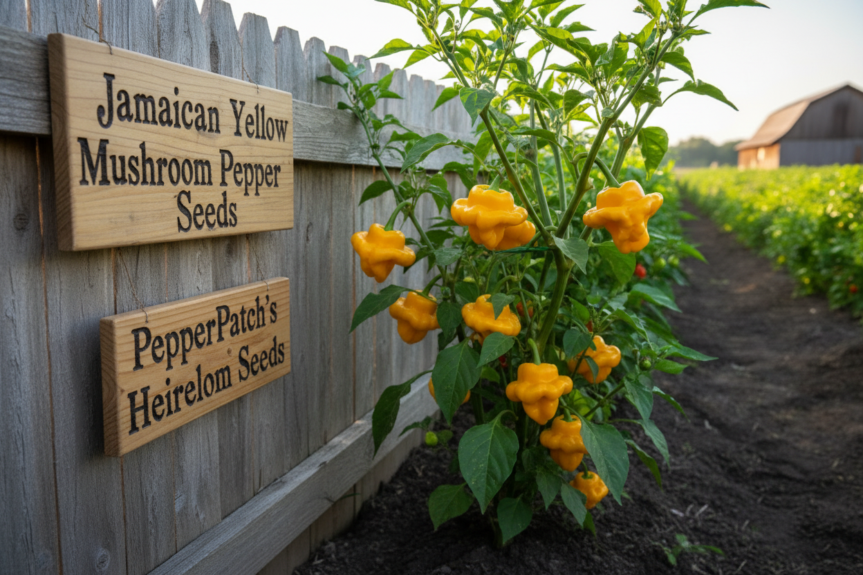 20 Fresh Harvest of Quality Jamaican Yellow Scotch Bonnet Pepper Seeds
