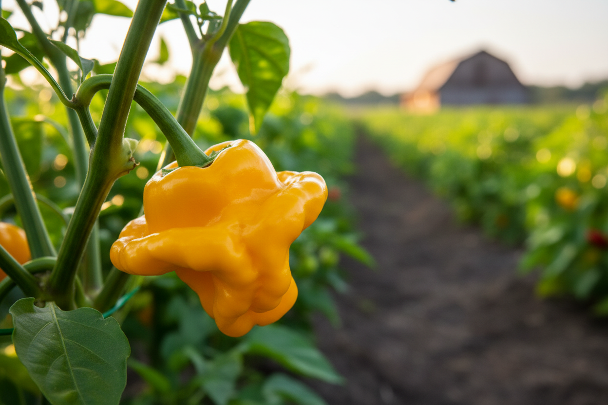 20 Fresh Harvest of Quality Jamaican Yellow Scotch Bonnet Pepper Seeds