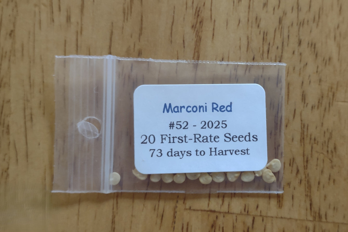 Marconi Red Pepper Heirloom seeds
