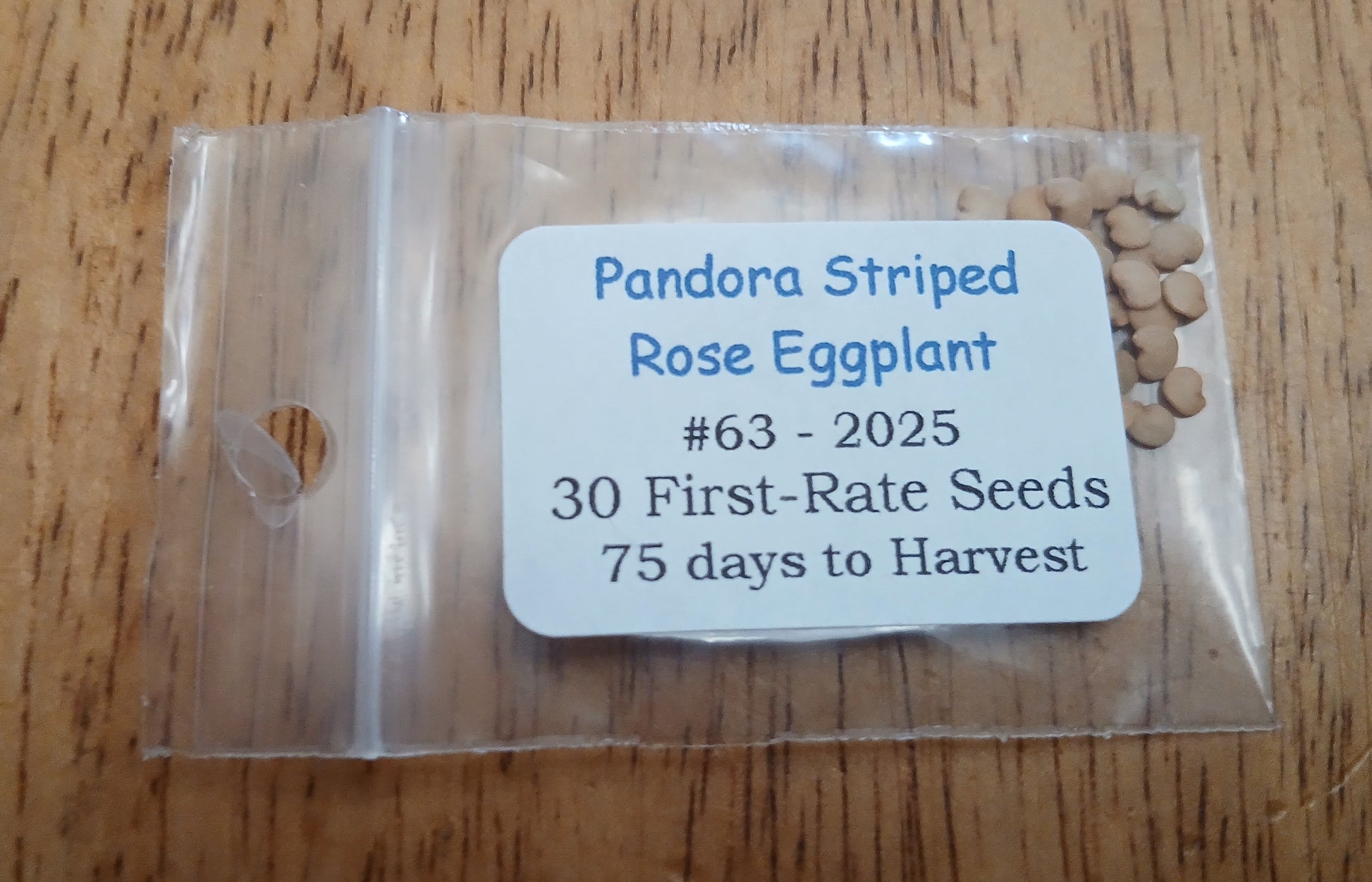Pandora Striped Rose Eggplant Heirloom Seeds