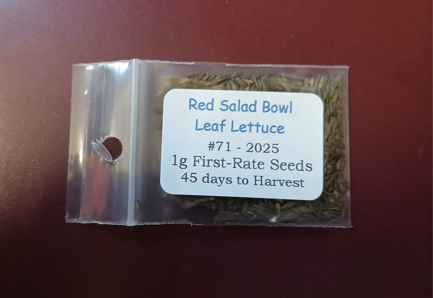 Red Salad Bowl Leaf Lettuce Heirloom seeds