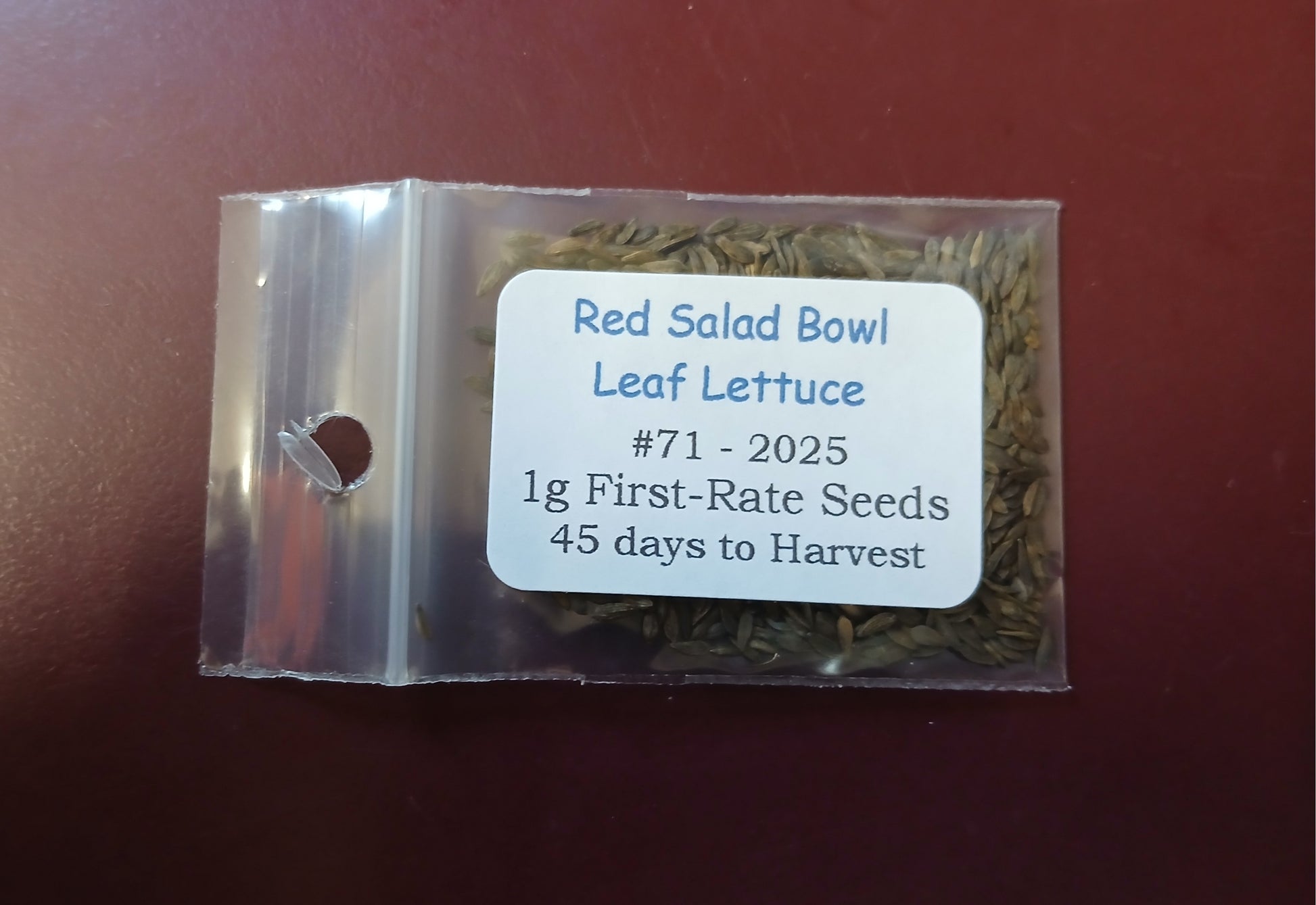 Red Salad Bowl Leaf Lettuce Heirloom seeds