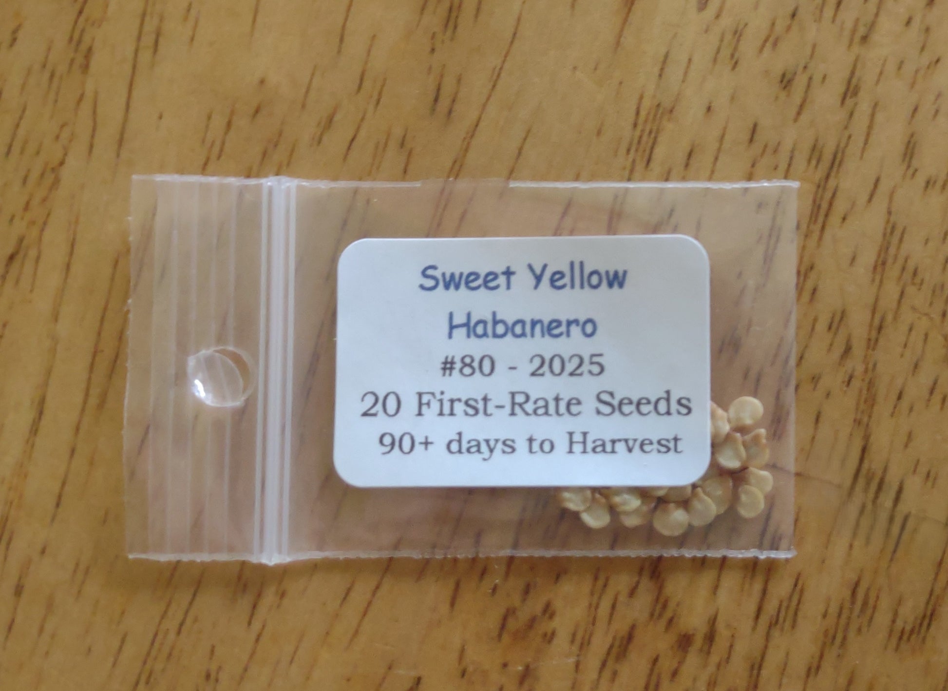 Sweet Yellow Habanero Pepper Heirloom seeds