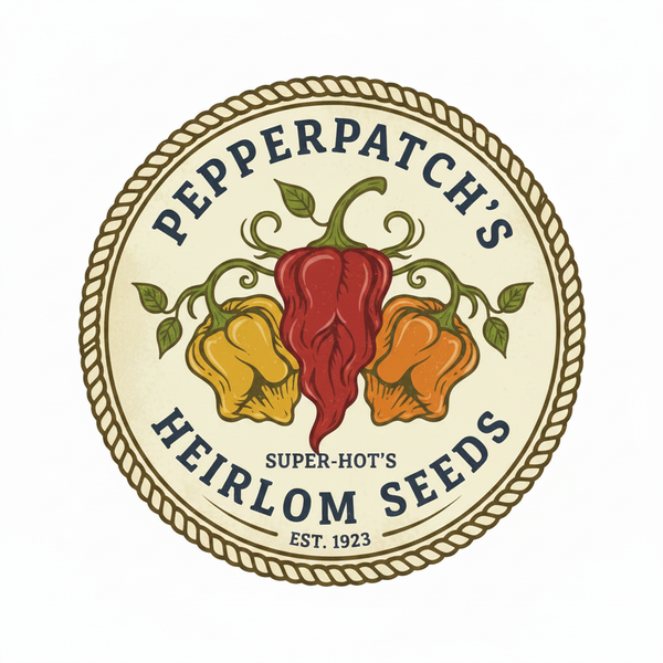PepperPatch's Heirloom Seeds Logo - Super Hots